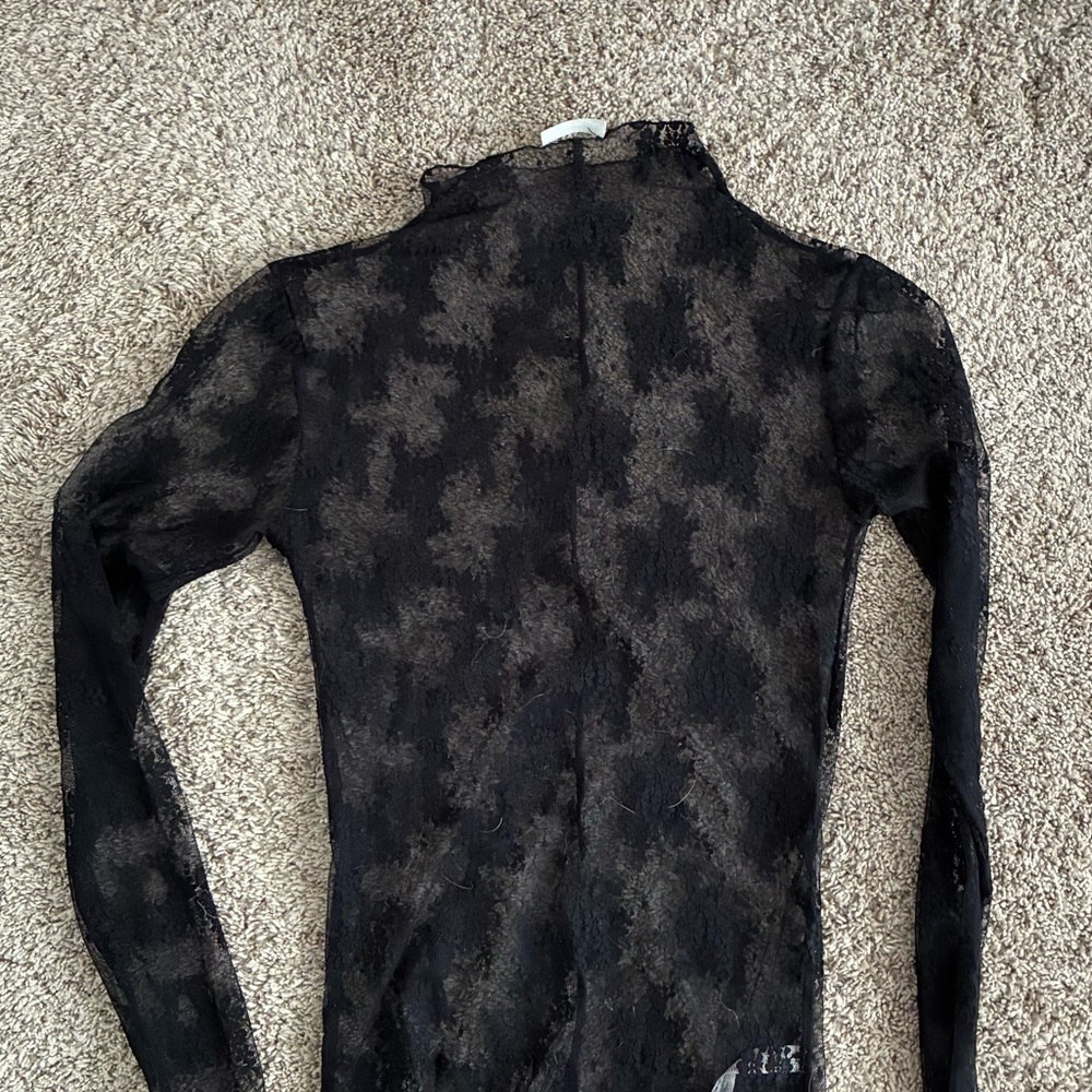 Freepeople black lace top
